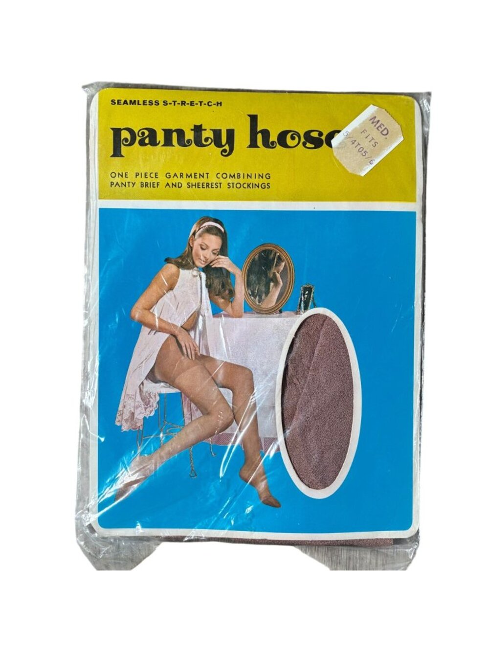 Seamless Stretch Pantyhose One-Piece Garment Combining Panty Brief & Sheerest St